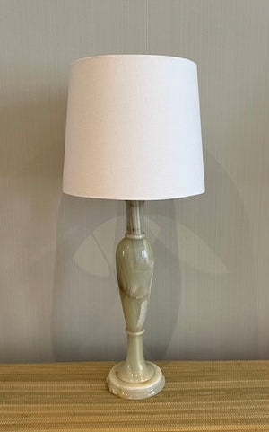 Green marble table lamp