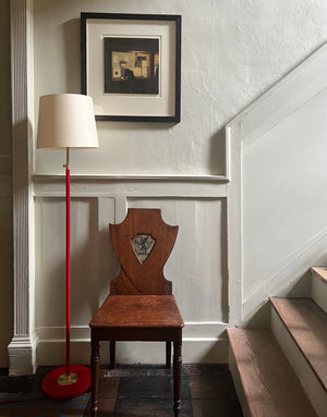 Adjustable Floor Lamp by Cameron & Miles; in Red Lacquer