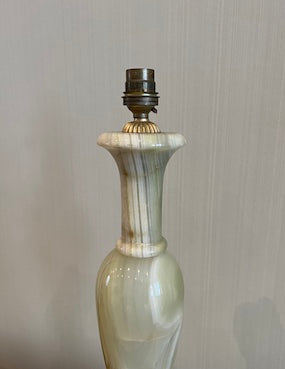 Green marble table lamp