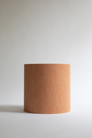 Tall drum lampshade in Amber linen