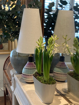 Small Painted Ceramic Lamp