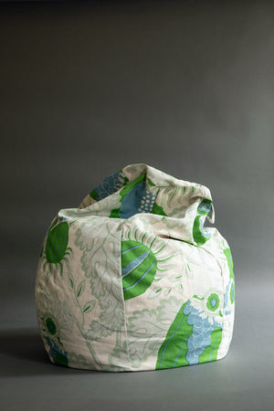 Green Leaf Linen Beanbag