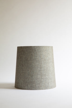Modern contemporary french drum shade in metallic finish linen