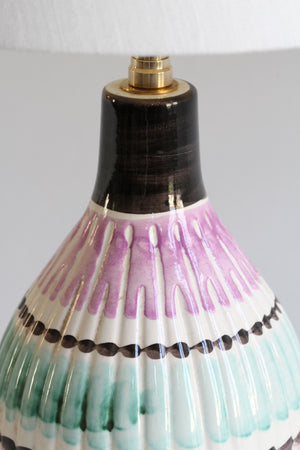 Small Painted Ceramic Lamp